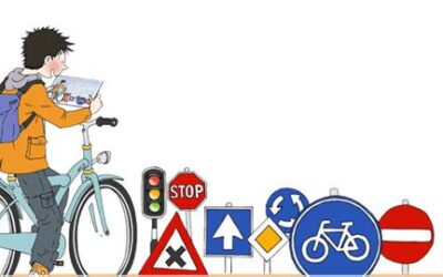 Groep7 maakt een verkeersexamen.