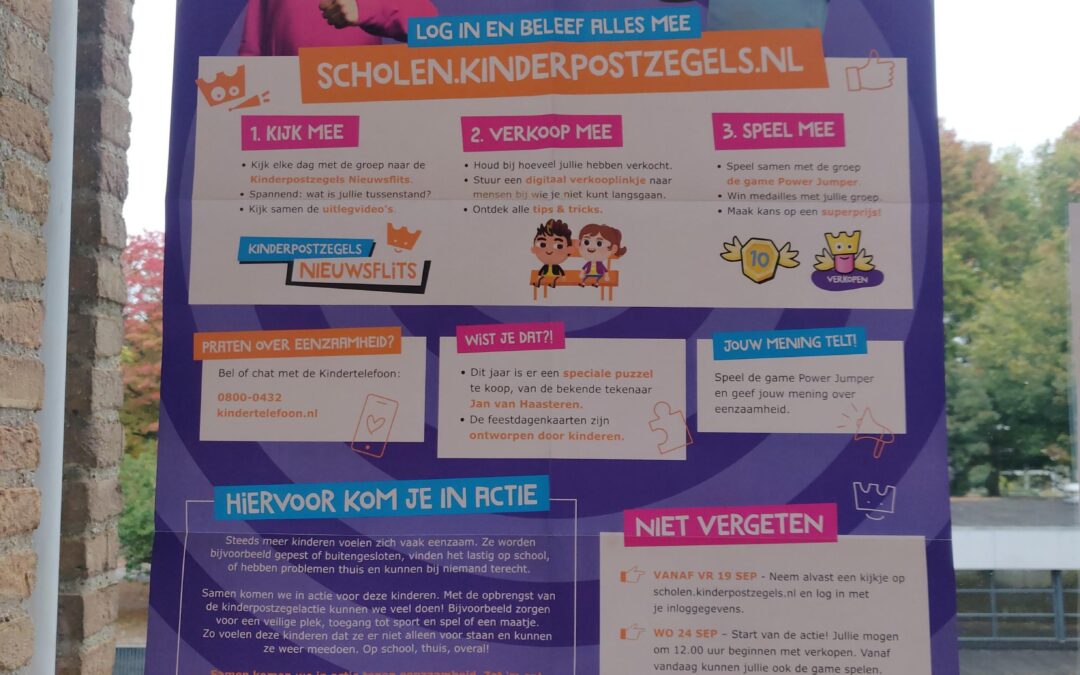 DE KINDERPOSTZEGELS ACTIE