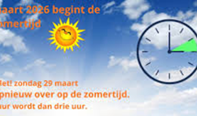 De tijd gaat 1 uur vooruit